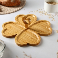 Менажница Доляна &laquo;Цветок&raquo;, 29&times;29 см, бамбук