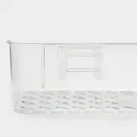 Полка для ванной настенная, цвет прозрачный