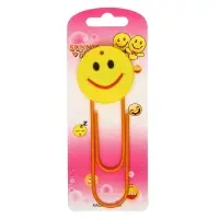 Закладка-скрепка большая &laquo;Смайл&raquo;, 11 см