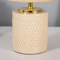 Настольная лампа Эдриан E14 40Вт бежевый 15х15х29 см RISALUX