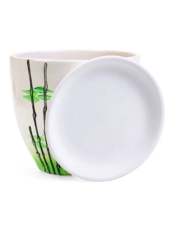 Горшок цветочный поддоном  5 л,  керамика, Азия (М)