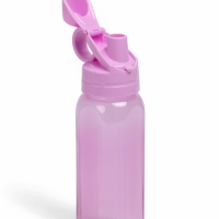 Бутылка для воды спортивная прозрачная, 450 мл, 20 х 8 см, сиреневая