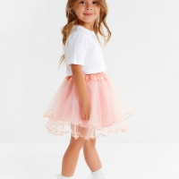 Юбка сетка детская KAFTAN, пудровый, размер 28 Юбка сетка детская KAFTAN, пудровый, размер 28