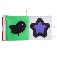 Книжка - шуршалка Крошка Я &laquo;Зверята&raquo; развивающая по методике Г. Домана, 12х12 см.