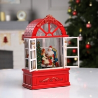 Светодиодная фигура &laquo;Дед Мороз в арке&raquo; 13.5 &times; 22 &times; 7.8 см, пластик, батарейки ААх3 (не в комплекте), USB, свечение тёплое белое