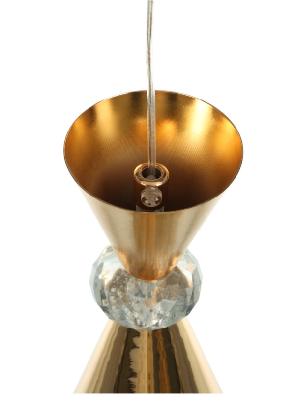 Светильник &laquo;Рианна&raquo; 1х40Вт Е27 золото 15х15х30+100см