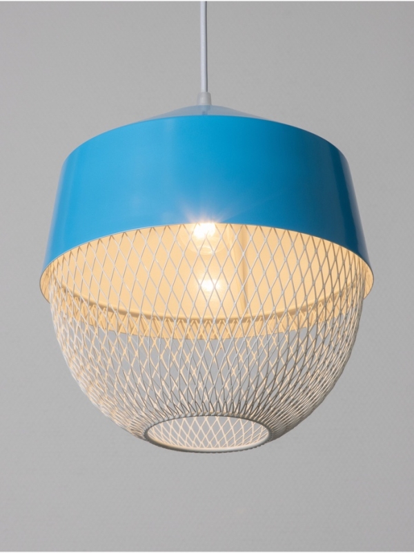Светильник Lea 1х40Вт Е27 синий 26х26х32см