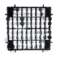 Панель с пайетками для фотозоны, круглые, 30*30см, цвет серебристый