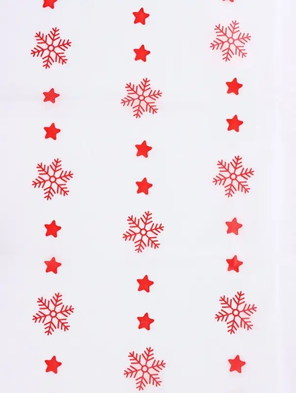 Бумага упаковочная тишью "Снежинки со звездами", 50 х 66 см