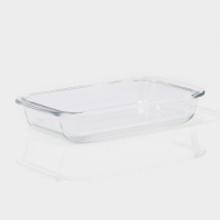 Форма для запекания и выпечки из жаропрочного стекла прямоугольная Доляна &laquo;Фуэго&raquo;, 1 л, 25,7&times;14,5&times;4,7 см