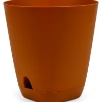 Кашпо с прикорневым поливом 8 л D-24см, H-25см карамель "Гранд"