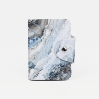 Визитница на кнопке, 24 карты, цвет голубой Визитница на кнопке, 24 карты, цвет голубой