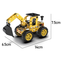 Конструктор металлический &laquo;Строительная техника&raquo;, 6 вариантов сборки , 146 деталей