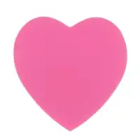 Блок с липким краем, &laquo;Сердце&raquo; 50 листов, флуоресцентные 5 цветов