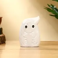 Набор сувенирный "Привидения" дерево H 12, 9, 7 см, цв. светло-серый