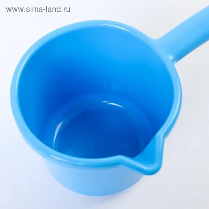 Ковш пластиковый для купания и мытья головы,банный ковшик, 1,3 л., цвет МИКС