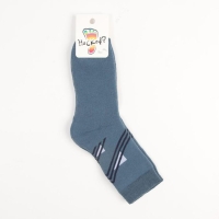 Носки детские махровые, цвет джинсовый, размер 22-24