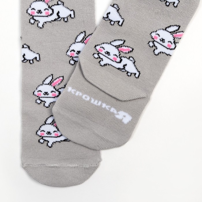 Колготки Крошка Я Колготки Крошка Я "Зайка", серый, рост 68-74 см
