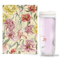 Подарочный набор ежедневник А5, 80 л. и термостакан 350 мл "Самая нежная"