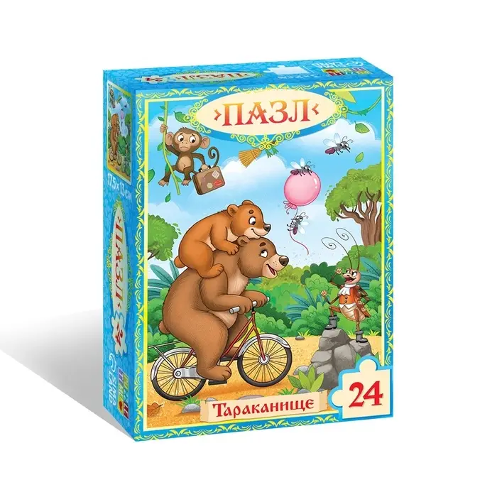 Пазл "Тараканище", Корней Чуковский, 24 элемента
