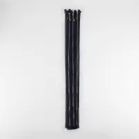 Молния металлическая, №3, неразъёмная, замок автомат, 60 см, тёмно-синяя