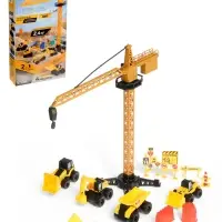 АВТОГРАД Игровой набор "Стройка", стройтехника и кинетический песок