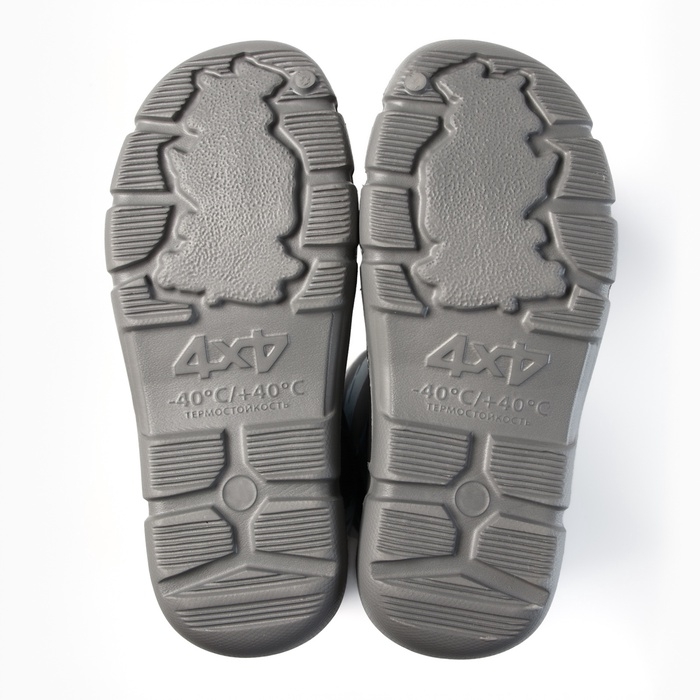 Сапоги утепленные мужские 4х4, цвет серый, размер 45 Сапоги утепленные мужские 4х4, цвет серый, размер 45