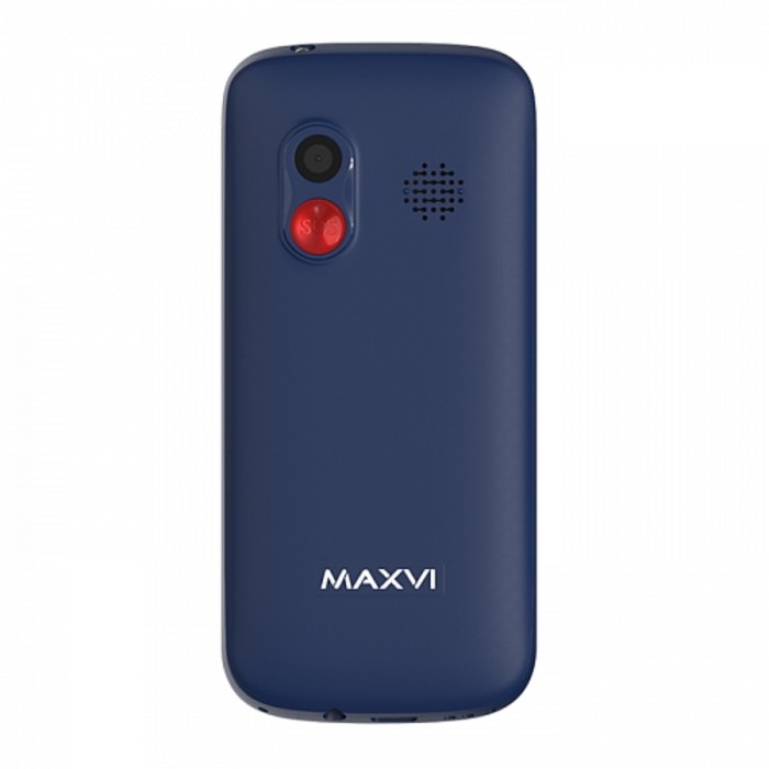 Сотовый телефон Maxvi B100ds, 1.77",1.3Мп, microSD, 2sim, FM,SOS, док.станция,1000мАч,синий