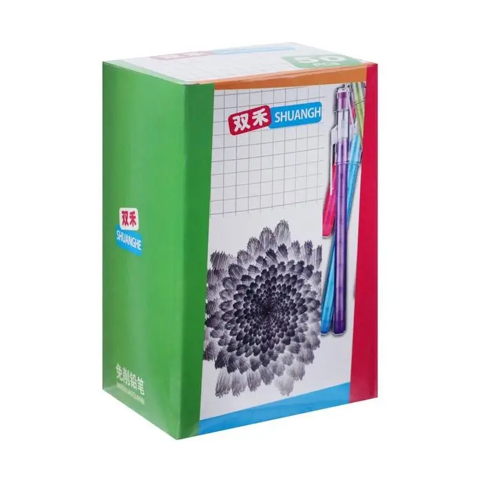 Карандаш секционный, чернографитный, с ластиком, &laquo;Флюор&raquo;, МИКС