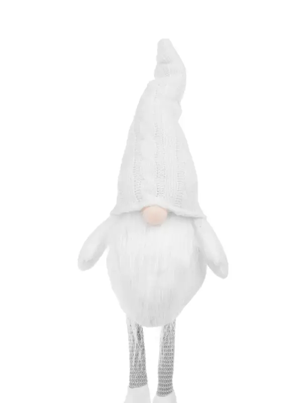 Фигура текстиль &laquo;Гном в белом&raquo; 55 см, 1 LED, от батареек AG13&times;3, свечение тёплое белое
