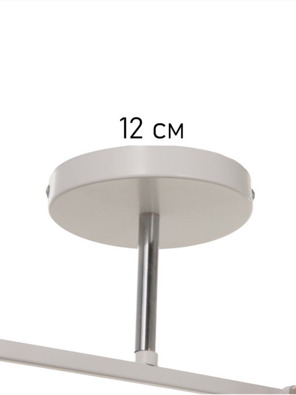 Люстра "Айрис" 2хЕ27 40Вт бело-хромовый 45х26х27 см BayerLux