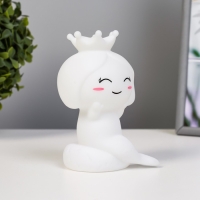 Ночник "Русалочка" LED от батареек белый 7х7,5х13 см RISALUX