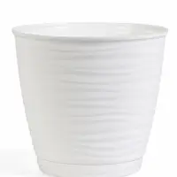 Горшок для цветов "Saffron" D-17,7 см, 2,6 л с поддоном, белый