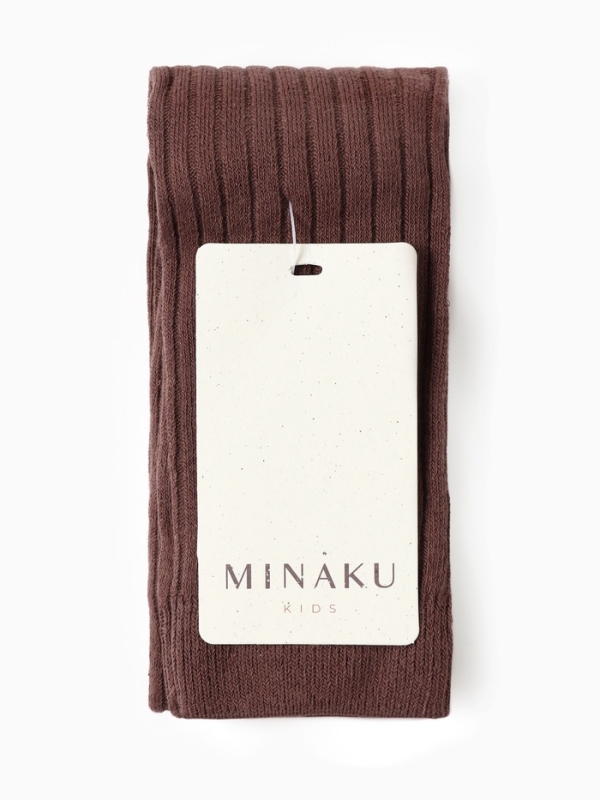 Лосины детские с лямками MINAKU, цв.коричневый, рост 74-80