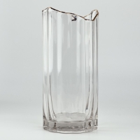 Ваза для цветов &laquo;Калипсо&raquo; из прозрачного стекла 25&times;10&times;10 см