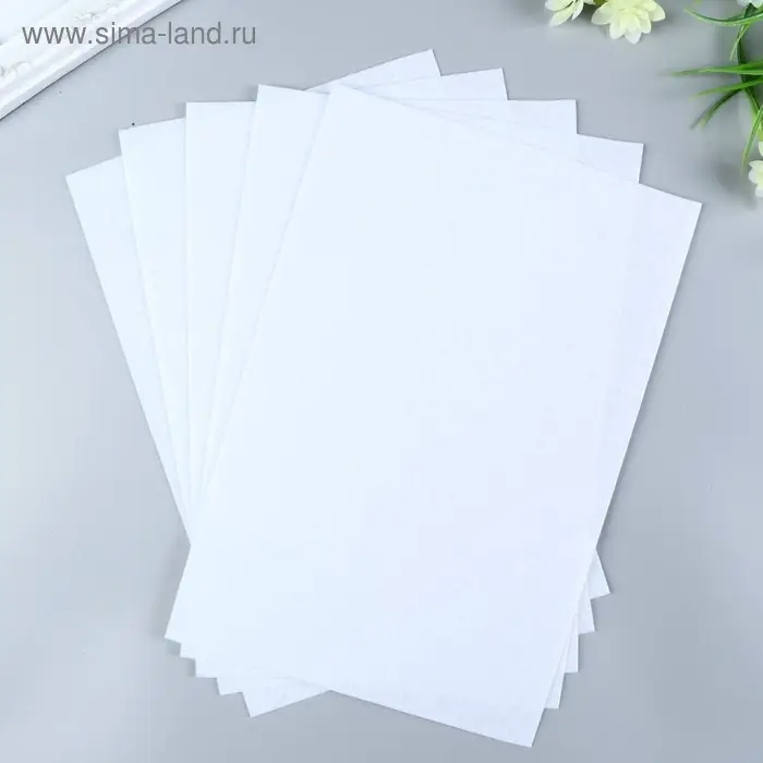 Фетр жесткий 1 мм 20&times;30 см белый
