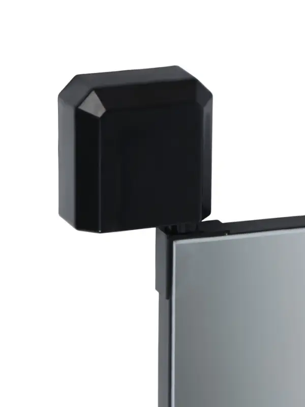 Зеркало поворотное на дверцу или стену, 90 х 30см, черное