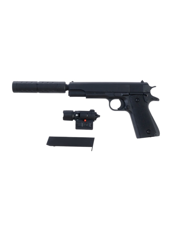 Пистолет Пистолет "Вектор" с глушителем и лазером