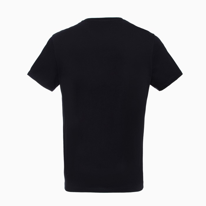 Футболка мужская новогодняя , цвет чёрный, размер 52 Футболка мужская новогодняя , цвет чёрный, размер 52