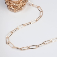 Цепочка для сумки, железная, 22 &times; 7 мм, 3 &plusmn; 0,1 м, цвет золотой