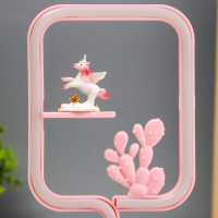 Ночник "Единорог" LED 4000К 2хАА розовый 20х8,5х8,5см RISALUX Ночник "Единорог" LED 4000К 2хАА розовый 20х8,5х8,5см RISALUX