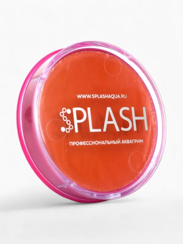 Аквагрим  в шайбе , регулярный, оранжевый, 32 гр.