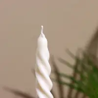 Свеча витая  2,2х2,2х18 см, соевый воск МИКС