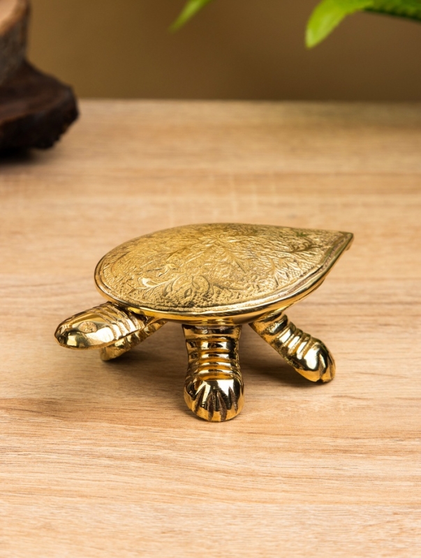 Сувенир шкатулка &laquo;Черепаха с цветочным узором&raquo;, латунь, 12&times;7&times;4.5 см