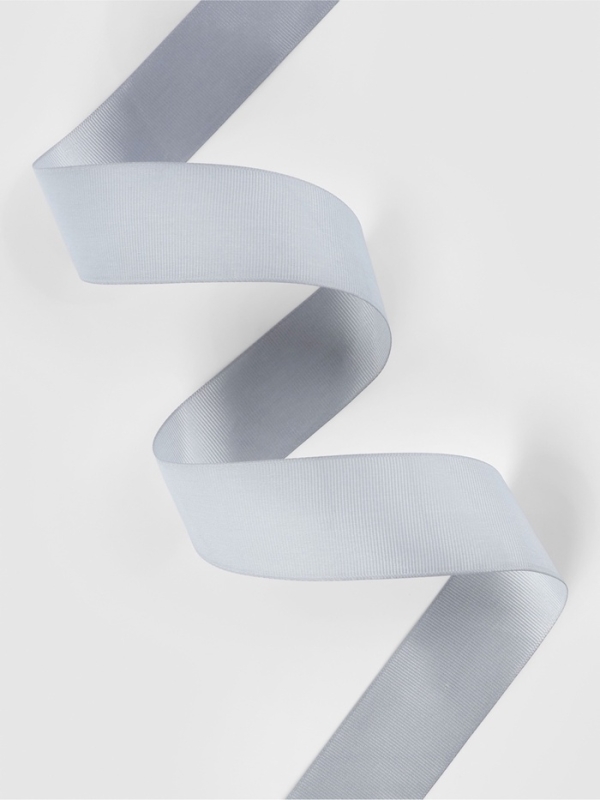 Лента репсовая, 40 мм, 23 &plusmn; 1 м, цвет светло-серый №3