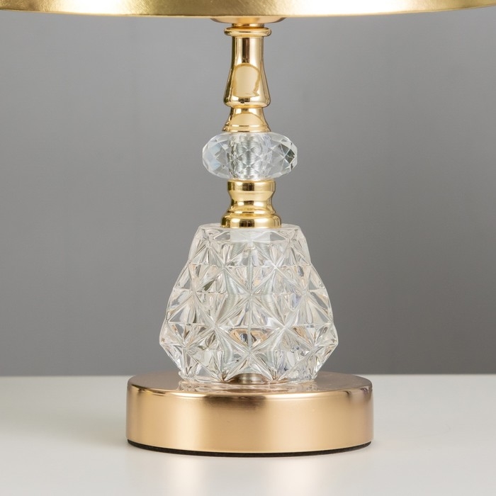 Настольная лампа с подсветкой "Каролина" Е27 40Вт  золото  22х22х34,5 см