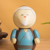 Деревянная кукла кокеши &laquo;Бабушка Аки&raquo;, 11&times;10&times;17 см