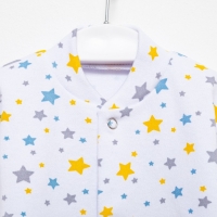 Кофточка детская, цвет белый/синий, рост 68 см