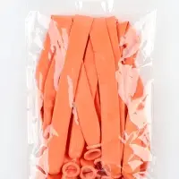 Воздушные шары для моделирования 125 см, d=7.5 см, 10 шт., персиковые