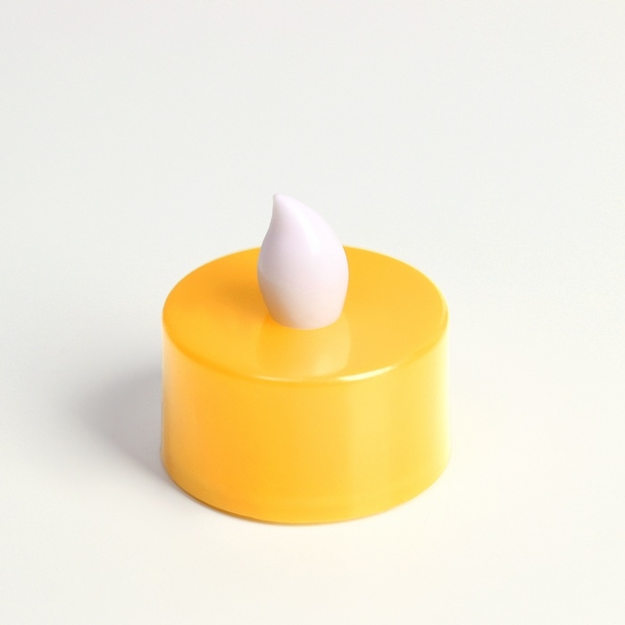 Светодиодные свечи, ночники LED RISALUX &laquo;Для чудесных моментов!&raquo; набор 2 шт., жёлтые, RGB, 3.5&times;3.5&times;4 см